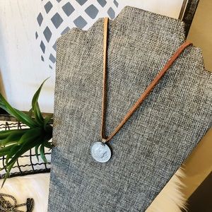Leather Coin Necklace